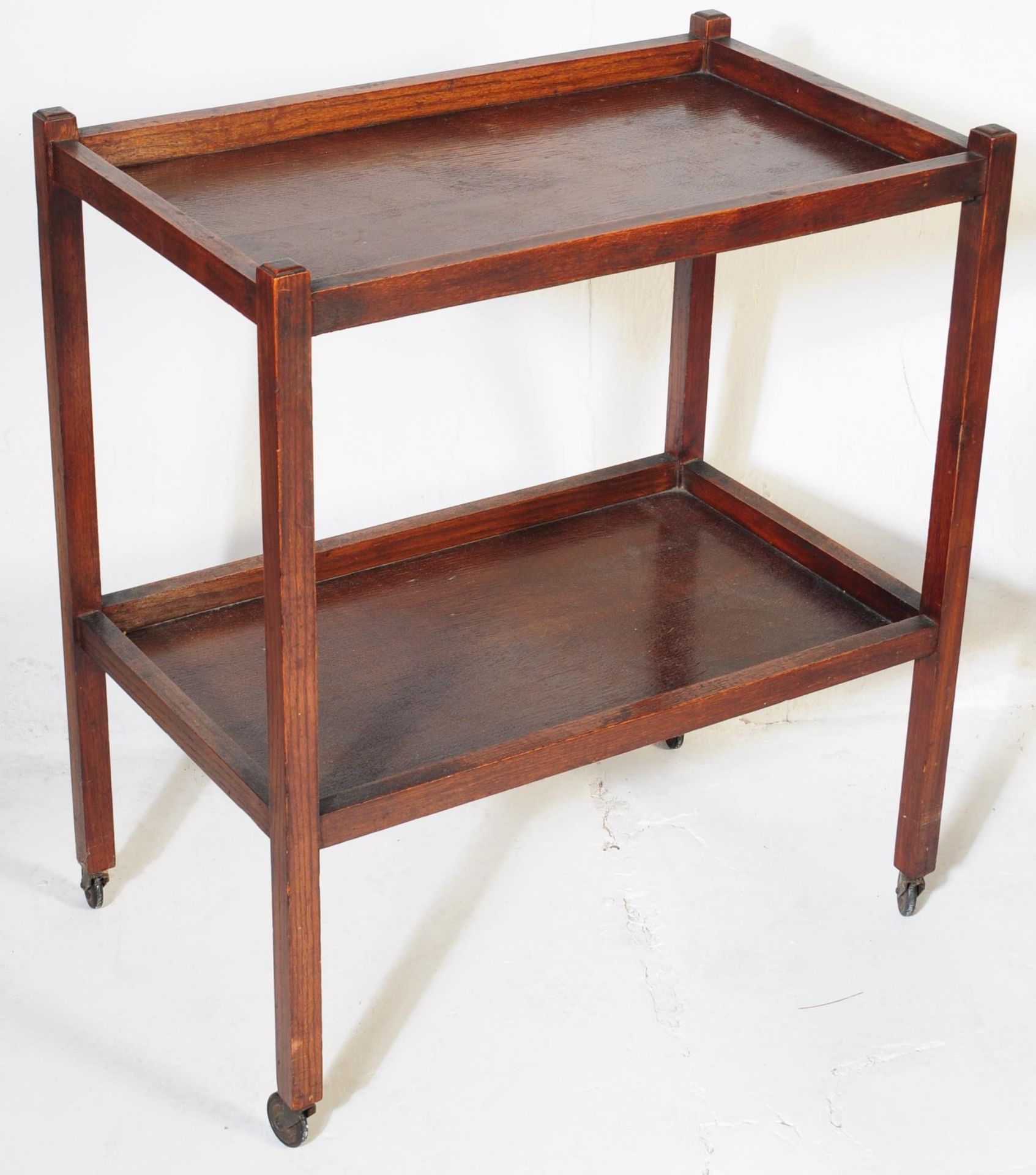 1930'S MAHOGANY ART DEO COCKTAIL TROLLEY T/W ANOTHER - Bild 2 aus 5