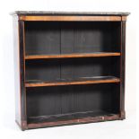 19TH CENTURY BIEDERMEIER MAHOGANY & MARBLE BOOKCASE