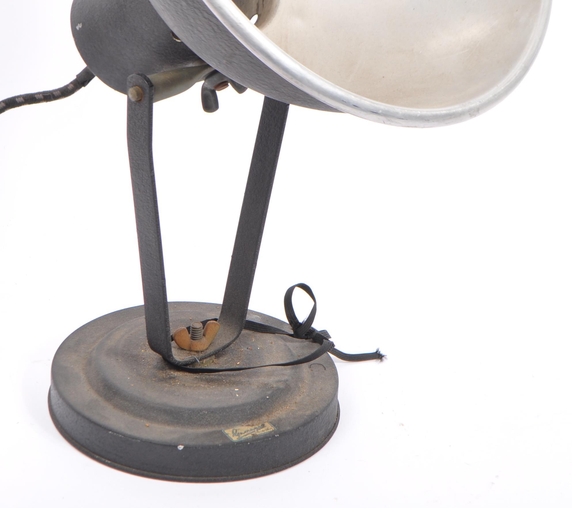 MID 20TH CENTURY INDUSTRIAL DESK LAMP LIGHT BY GAMAGES HOLBORN - Image 3 of 4