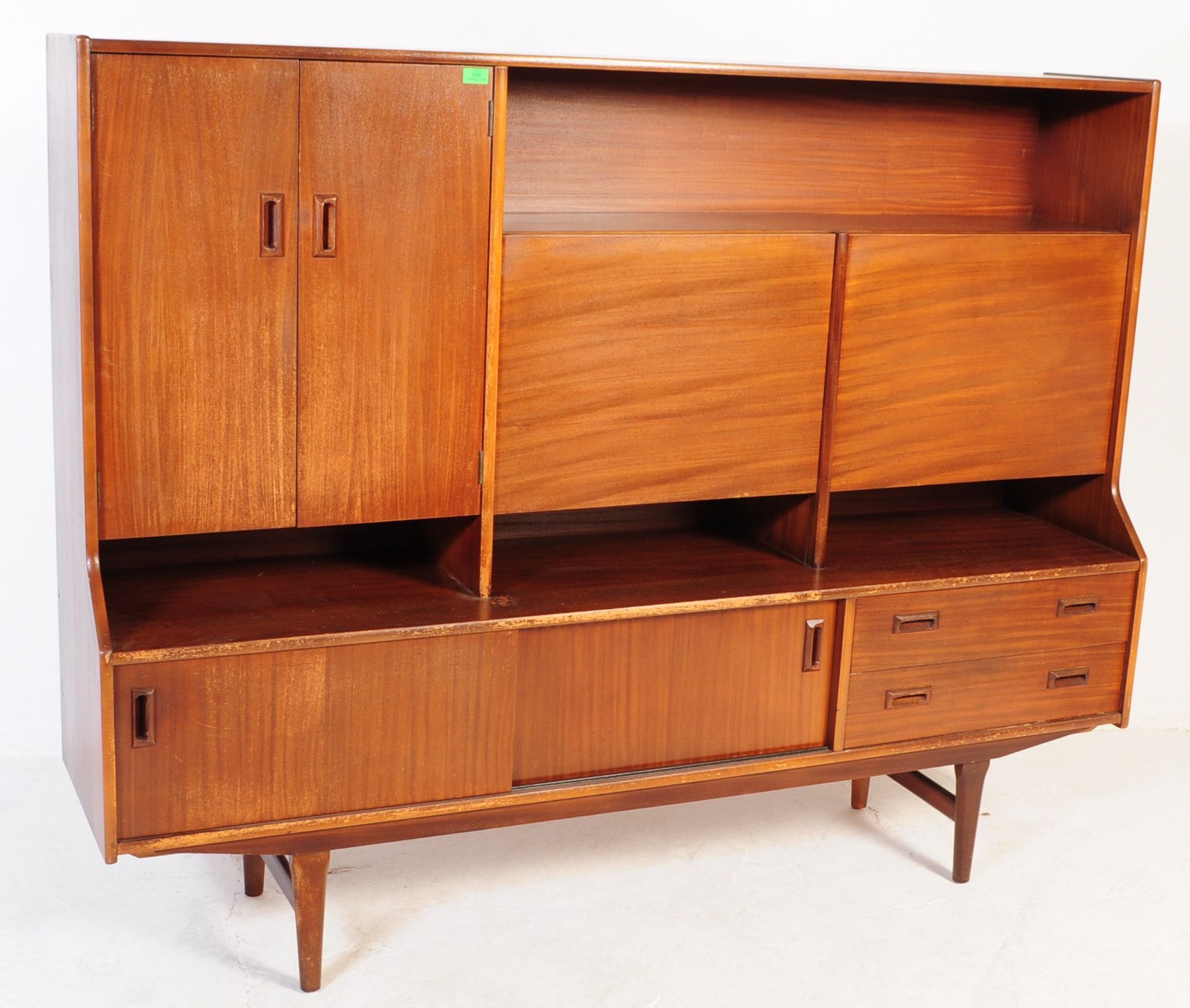 MID CENTURY ELLIOTS OF NEWBURY TEAK HIGHBOARD SIDEBOARD - Bild 2 aus 7