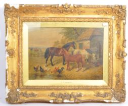 19TH CENTURY VICTORIAN J. F. HERRING OIL ON CANVAS PAINTING