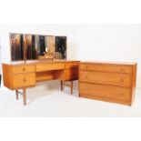 LATE 20TH CENTURY DANISH INSPIRED BEDROOM SUITE / G-PLAN CABINETS
