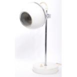 MID CENTURY WHITE EYEBALL DESK / TABLE LAMP LIGHT