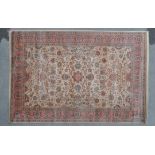 MID 20TH CENTURY PERSIAN ISLAMIC QOM FLOOR RUG