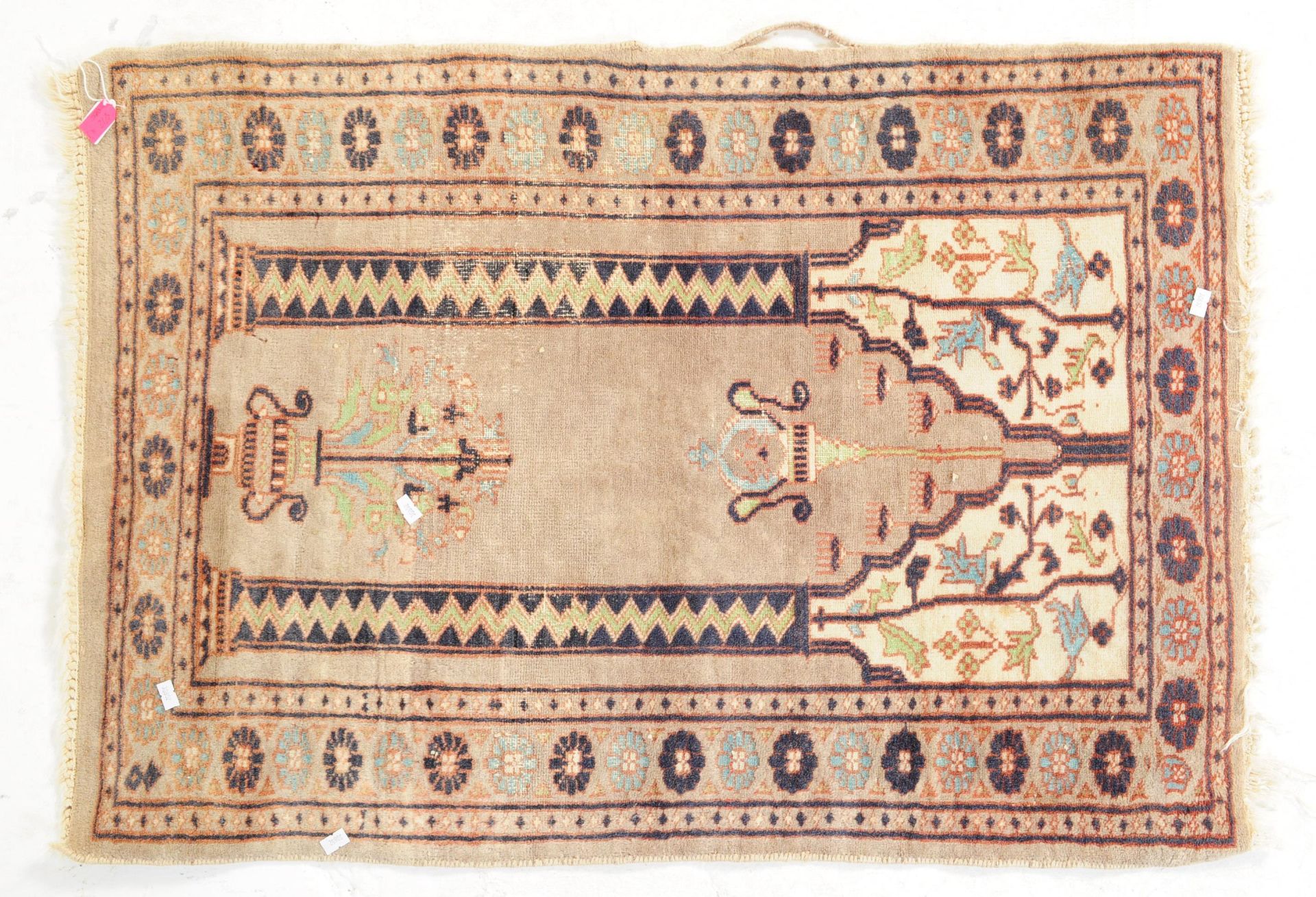 COLLECTION OF MID 20TH CENTURY PRAYER RUGS & RUNNER - Image 5 of 11