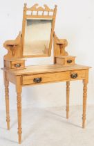 19TH CENTURY VICTORIAN DUCHESS PINE WOOD DRESSING TABLE