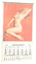 ORIGINAL NUDE MARILYN MONROE 1955 CALENDAR