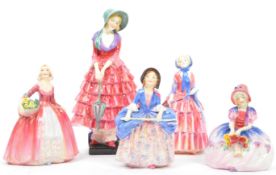 EARLY 20TH CENTURY ROYAL DOULTON HAND PAINTED FIGURINES