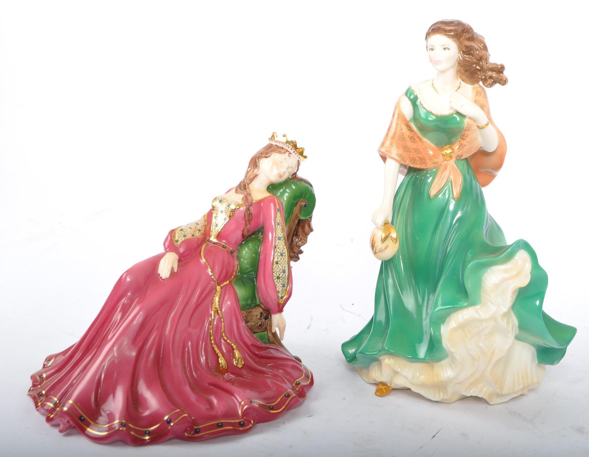 TWO LIMITED EDITION COALPORT FIGURINES - CATHY & SLEEPING BEAUTY