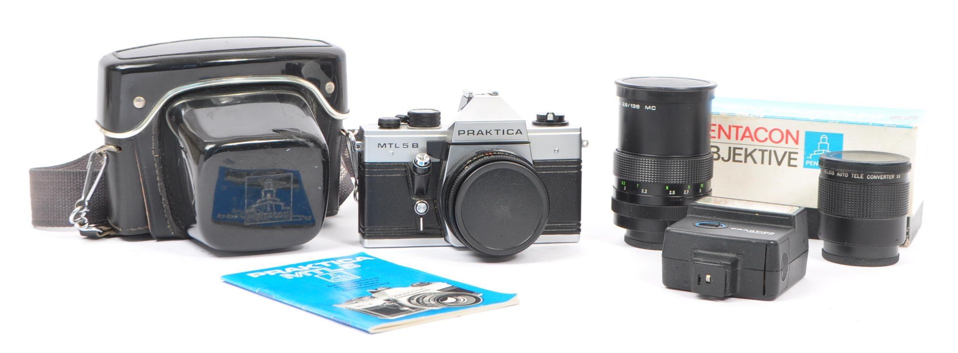 PRAKTIKA MTL5B SLR CAMERA & PENTACON OBJECKTIVE LENS