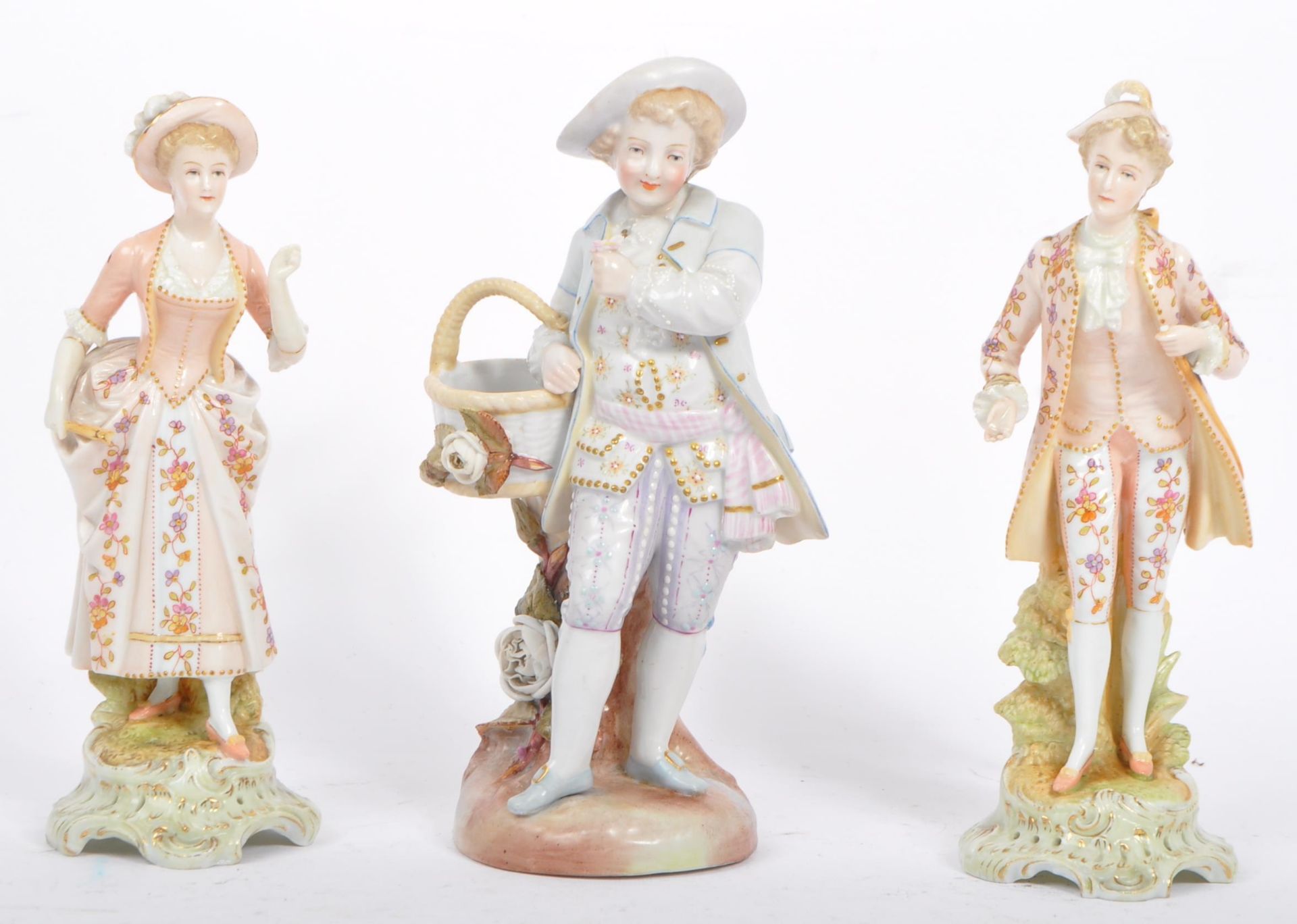 COLLECTION OF THREE EARLY 20TH CENTURY CONTINENTAL FIGURINES