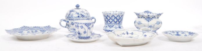 COLLECTION OF ROYAL COPENHAGEN MUSSELMALET CHINA