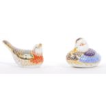 ROYAL CROWN DERBY CONTEMPORARY CHINA BIRD FIGURES