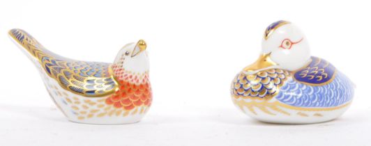 ROYAL CROWN DERBY CONTEMPORARY CHINA BIRD FIGURES
