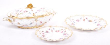 COLLECTION OF ROYAL CROWN DERBY ANTOINETTE CHINA