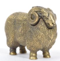 BRASS VESTA CASE IN THE FORM OF A RAM