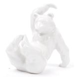 VINTAGE SITTING ANIMATED PORCELAIN POLAR BEAR BY KPM BERLIN