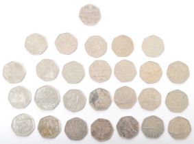 UK CIRCULATED FIFTY PENCE COINS INCL. 2011 FOOTBALL OFFSIDE