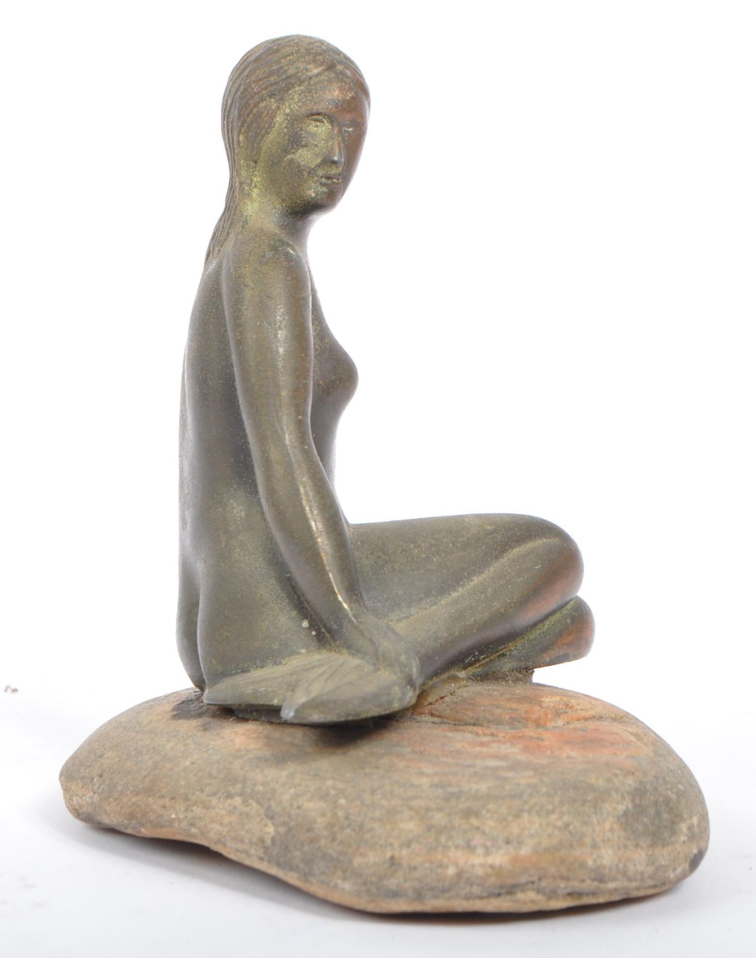 1970S ART NOUVEAU STYLE BRONZE MERMAID BY KOBENHAVN DENMARK - Image 2 of 4