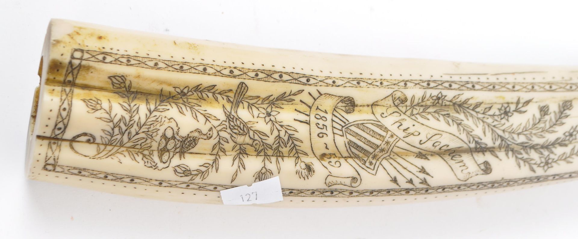 20TH CENTURY NAVAL RESIN FAUX SCRIMSHAW - Image 2 of 5