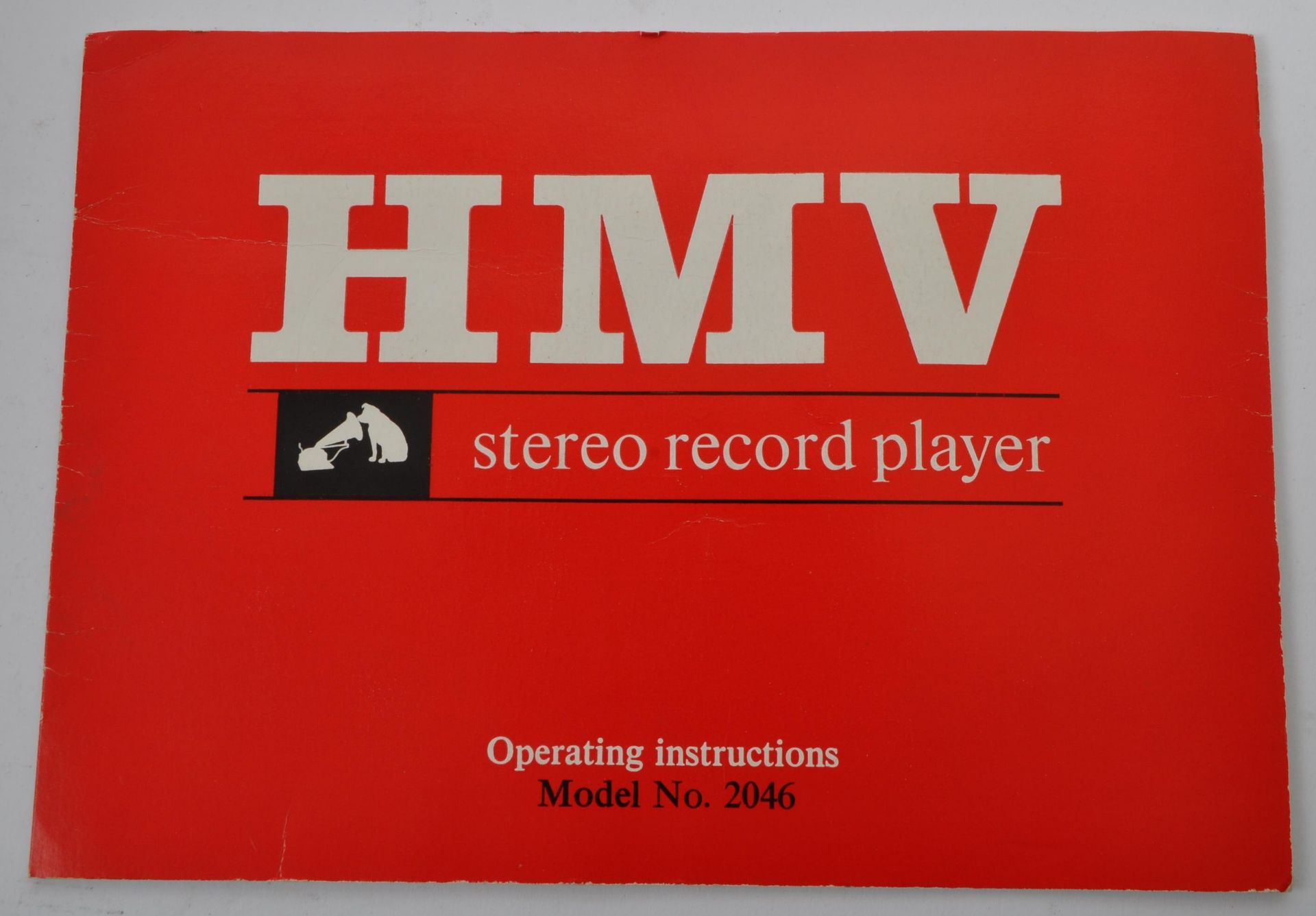 VINTAGE 20TH CENTURY HMV RECORD PLAYER W/ SPEAKERS - Image 4 of 5