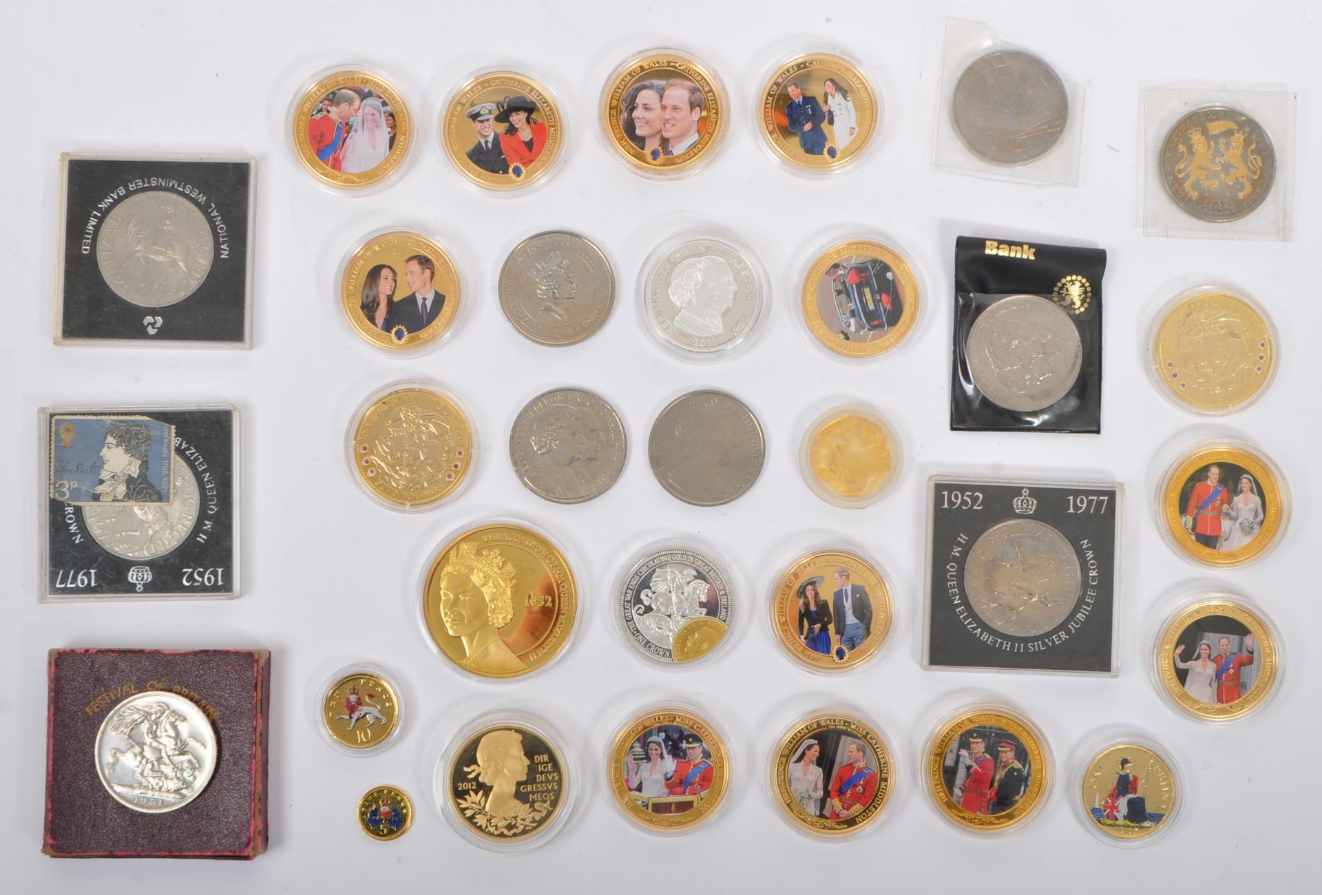 COLLECTION OF ROYAL FAMILY COMMEMORATIVE COINS