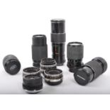 COLLECTION OF LATE 20TH CENTURY 35MM CAMERA LENSES