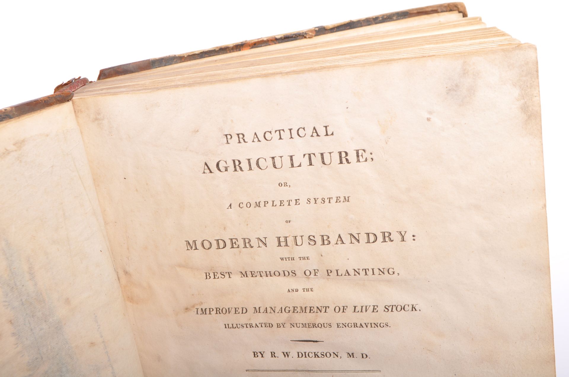 EARLY 19TH CENTURY R. W. DICKSON PRACTICAL AGRICULTURE BOOK - Image 4 of 6
