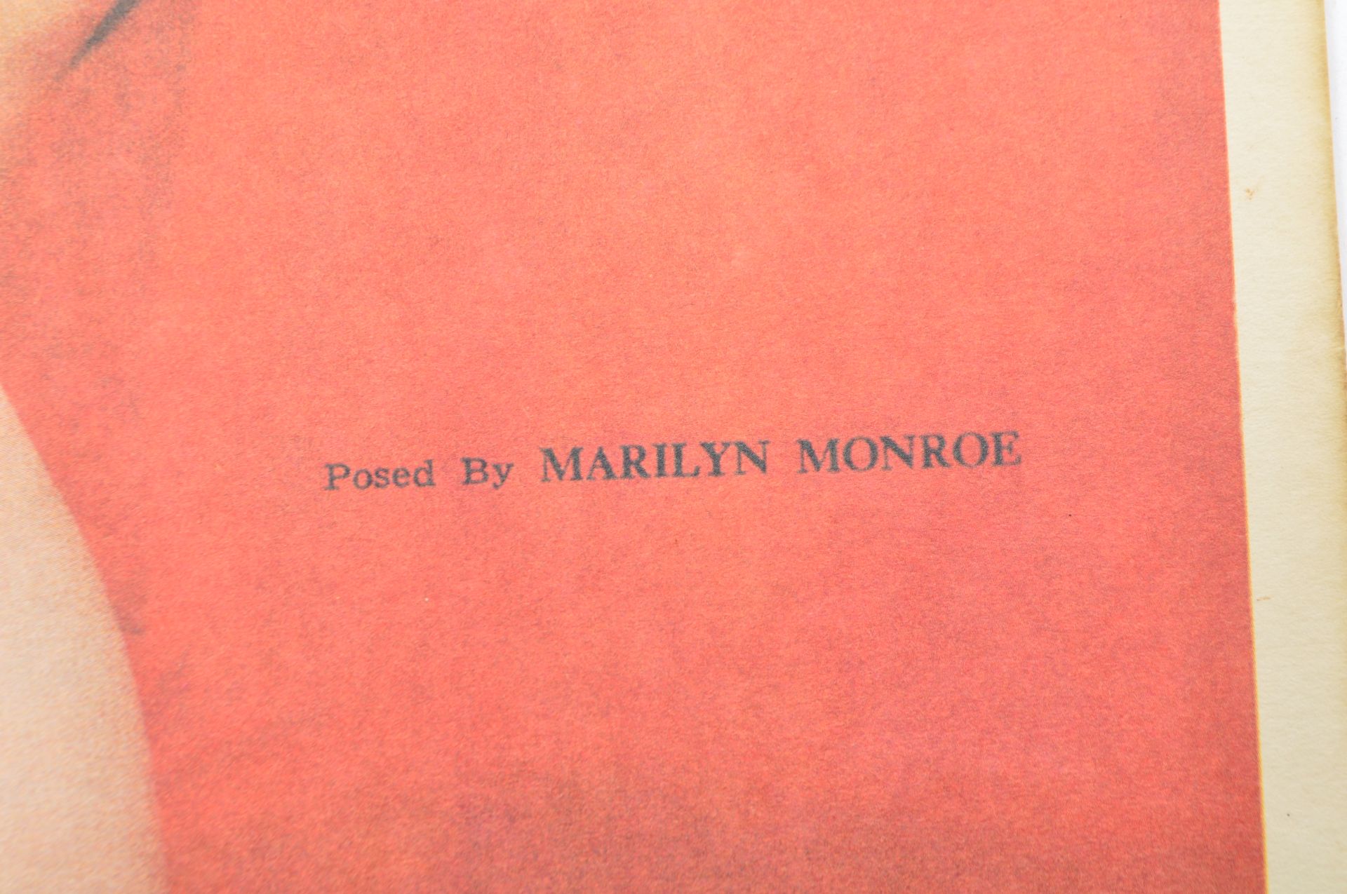 ORIGINAL NUDE MARILYN MONROE 1955 CALENDAR - Image 4 of 5