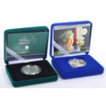 TWO ROYAL MINT PROOF SILVER CROWN COINS