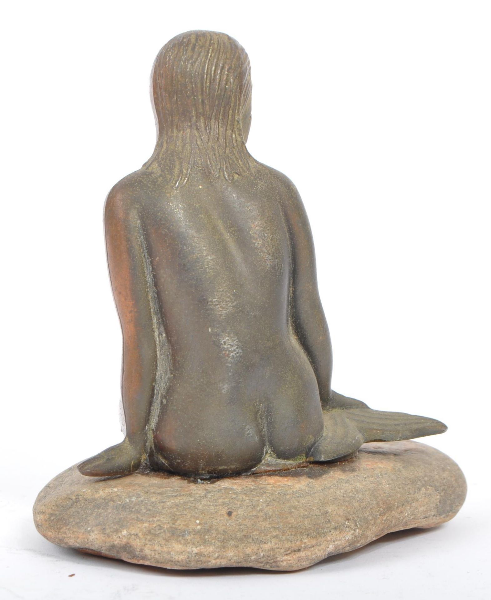 1970S ART NOUVEAU STYLE BRONZE MERMAID BY KOBENHAVN DENMARK - Image 3 of 4