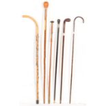COLLECTION OF VINTAGE 20TH CENTURY WALKING STICKS