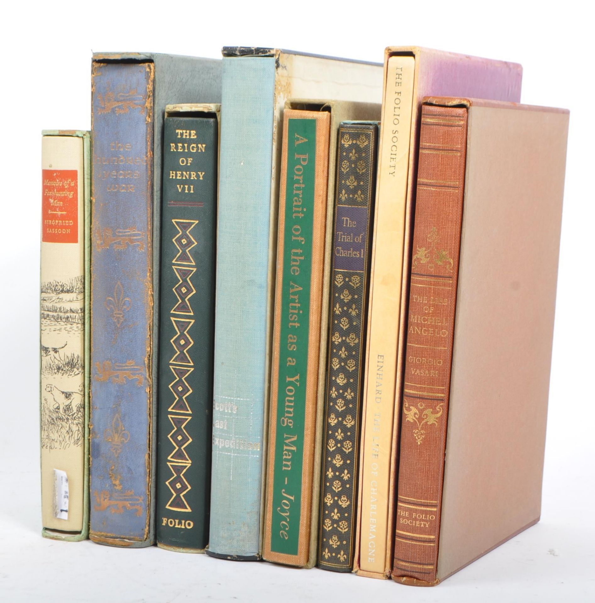 COLLECTION OF EIGHT FOLIO SOCIETY HISTORIC HARDBACK BOOKS