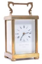 20TH CENTURY MATTHEW NORMAN BRASS CARRIAGE CLOCK