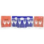 COLLECTION OF ROYAL DOULTON CRYSTAL DRINKING GLASS SETS
