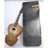 EARLY 20TH CENTURY LYRE SHAPED VIENNESE MANDOLIN INSTRUMENT