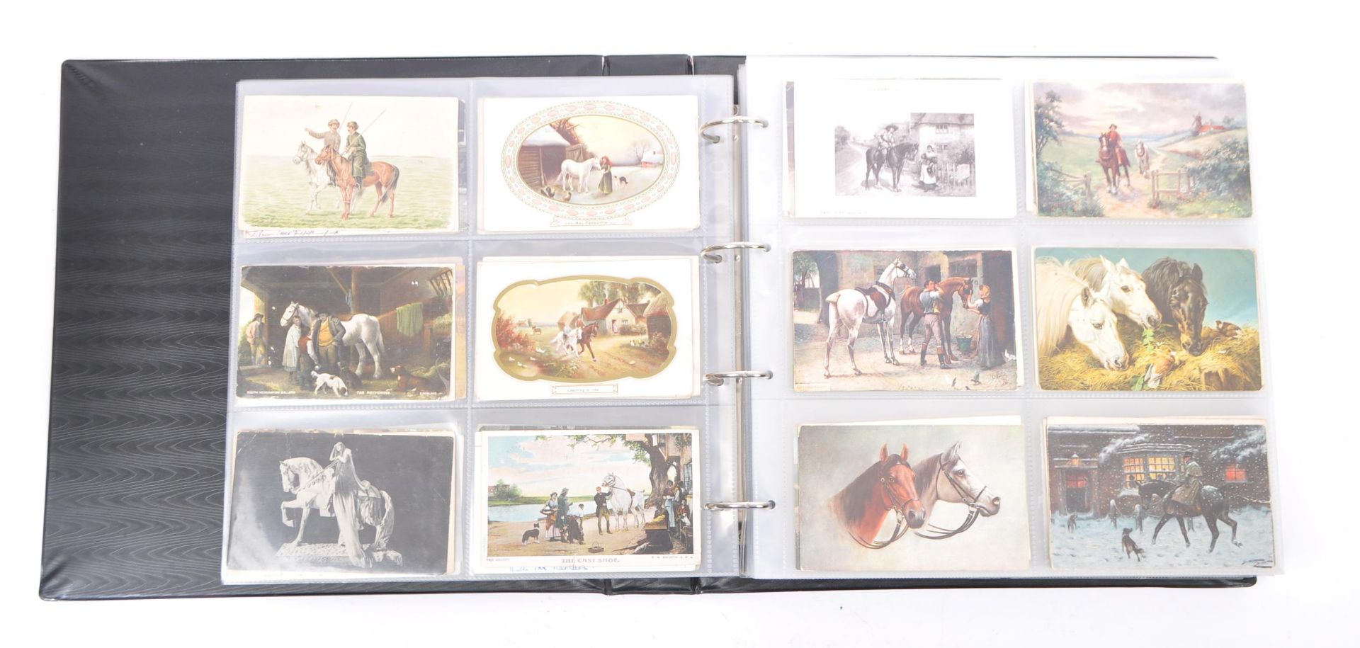 COLLECTION OF EDWARDIAN TO PRE WWII HORSE POSTCARDS - Image 5 of 7