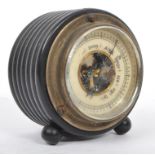 A GERMAN EBONY DESK THERMOMETER IN THE MANNER OF ATCO