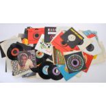 COLLECTION OF 45 RPM VINYL RECORDS SINGLES