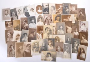 COLLECTION OF 20TH CENTURY FEMALE SOCIAL HISTORY POSTCARDS