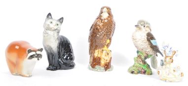 COLLECTION OF MID TO LATE 20TH CENTURY BESWICK CERAMIC FIGURINES