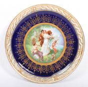 EARLY 20TH CENTURY 1900S ROYAL VIENNA PORCELAIN CABINET PLATE