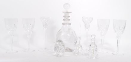LARGE COLLECTION OF CUT GLASS BY EDINBURGH CRYSTAL & LENOX