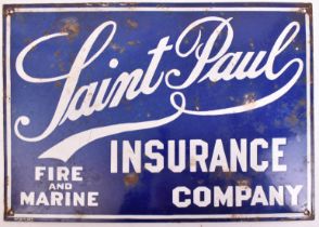 SAINT PAUL INSURANCE COMPANY - POINT OF SALE ENAMEL SIGN