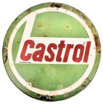 CASTROL - MOTORING INTEREST - ENAMEL ADVERTISING SIGN