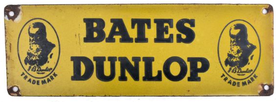 DUNLOP - MOTORING INTEREST - POINT OF SALE ENAMEL SIGN