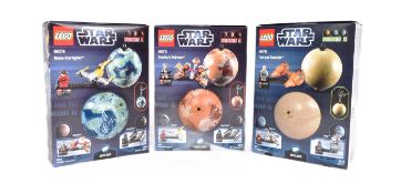 LEGO - STAR WARS - X3 STAR WARS PLANET SETS