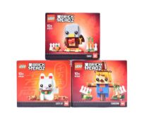 LEGO - BRICKHEADZ - TURKEY, SCARECROW & LUCKY CAT