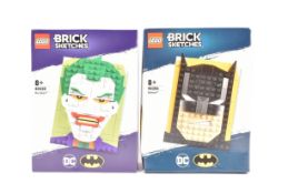 LEGO - BRICK SKETCHES - THE JOKER & BATMAN