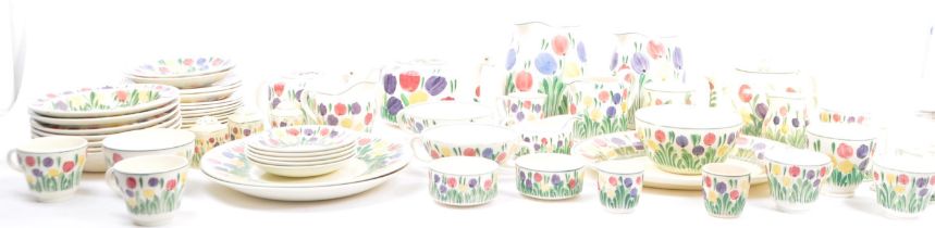 VINTAGE 20TH CENTURY BRISTOL TULIP DECORATION TEA SET